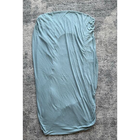 Kyte Baby Bamboo Ribbed Crib Sheet in Glacier (Blue) - Picture 1 of 4